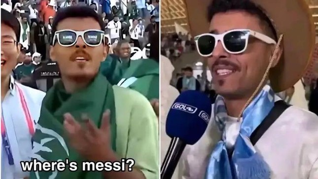 CĐV Saudi Arabia hỏi Messi đâu rồi giờ đã thành fan cứng Argentina - Ảnh 1.