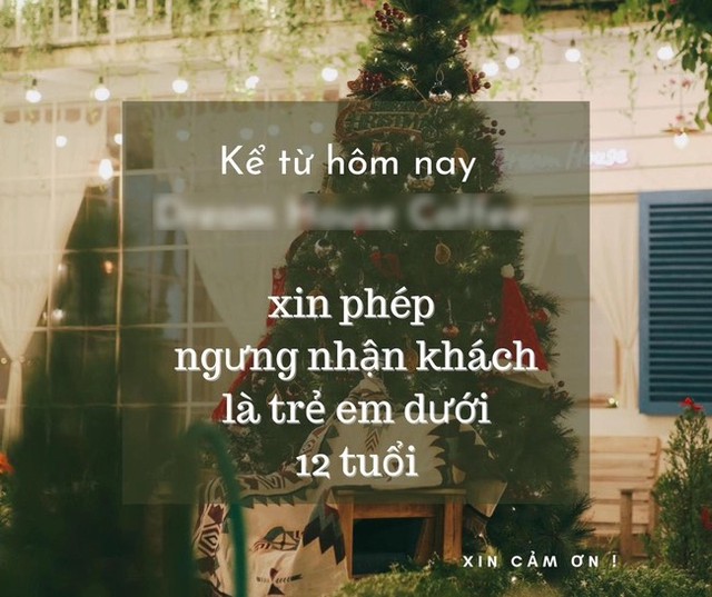 Đại diện quán cà phê “không tiếp trẻ em dưới 12 tuổi” lên tiếng: Đã từng có các bé rủ nhau chọi đá và trúng khách - Ảnh 1.