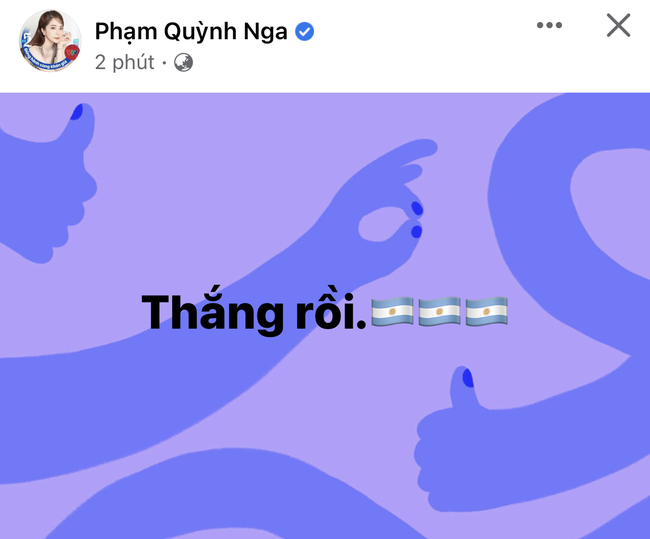 Dàn sao Vbiz không ngủ trong đêm Messi và Argentina vô địch World Cup: Trận cầu đỉnh cao và chúc mừng chàng trai đã đạt được ước mơ sau bao năm - Ảnh 9.