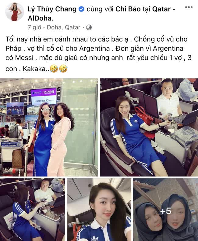 1001 kiểu đón chung kết World Cup của sao Việt: Thùy Tiên - Phương Ly lên đồ cổ vũ, Big Daddy chơi lớn ra hẳn sân vận động - Ảnh 6.