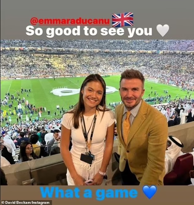 David Beckham lộ diện giữa tranh cãi đại sứ World Cup 2022, cùng quý tử điển trai gây bão ở khán đài Chung kết - Ảnh 5.