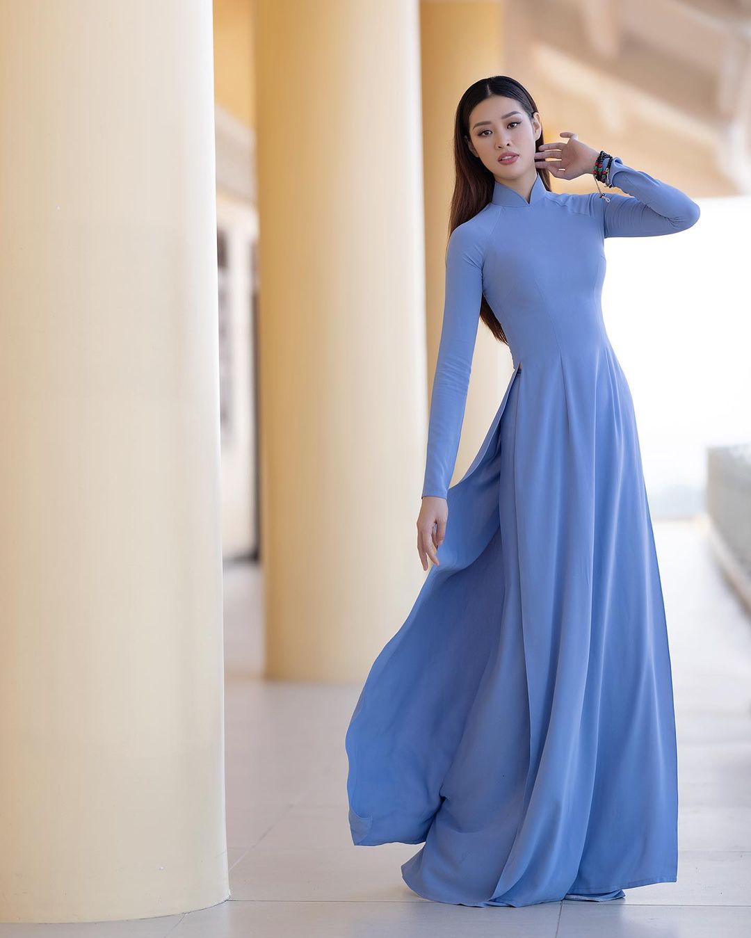 Khánh Vân: Nàng hậu diện áo dài đẹp nhất Hoa hậu Hoàn vũ Việt Nam - Ảnh 6.