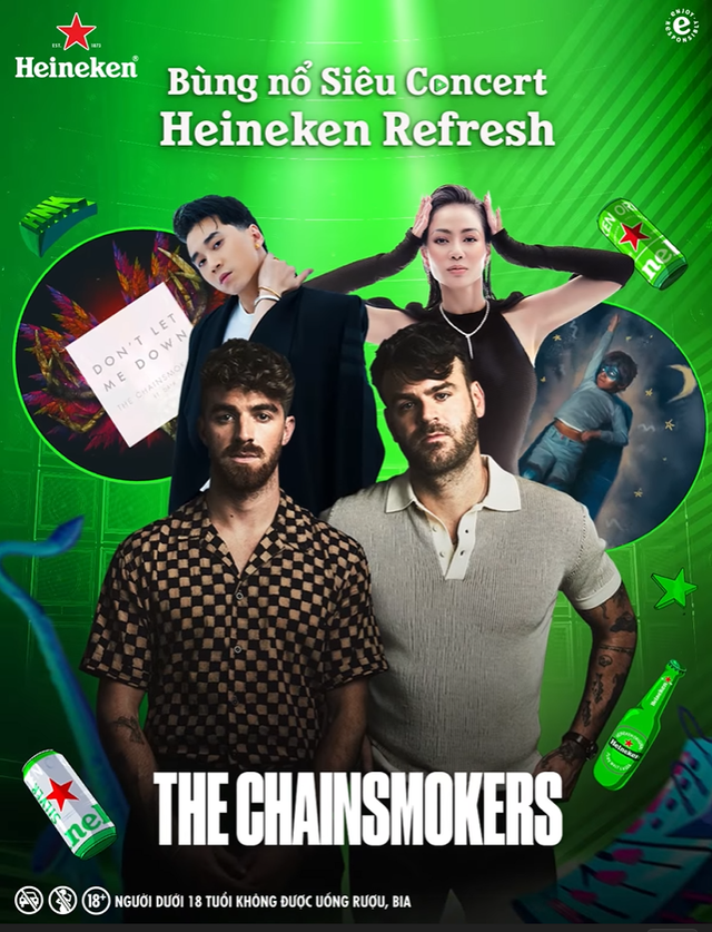 5 lý do khiến bạn không thể bỏ lỡ trải nghiệm âm nhạc độc đáo cùng The Chainsmokers tại Heineken Refresh - Ảnh 1.