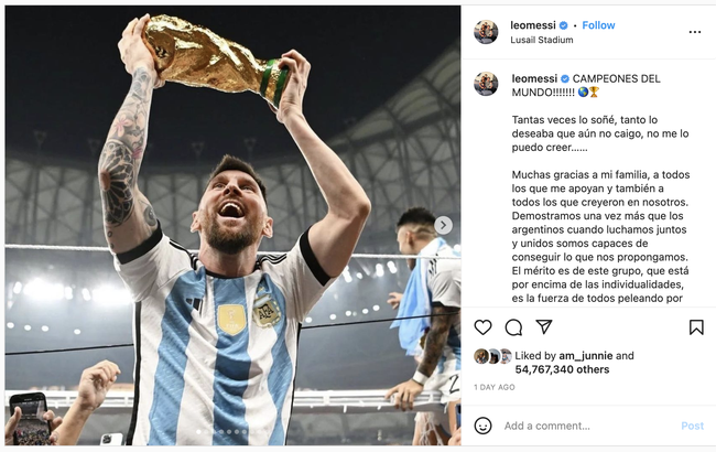 Messi vượt mặt Ronaldo, trở thành người đầu tiên trên Thế giới làm được điều không tưởng - Ảnh 1.