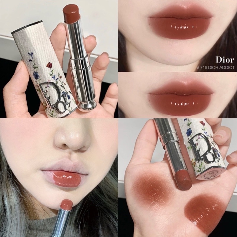 Dior Addict Lipstick Swatch 716 Dior Cannage  Nikki From HR