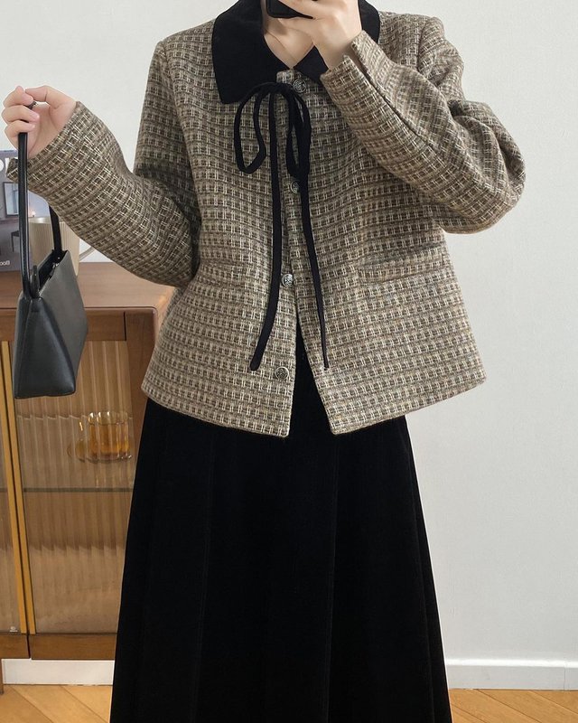 10 mẫu &aacute;o tweed gi&aacute; tốt cho chị em sắm sửa diện Tết - Ảnh 7.
