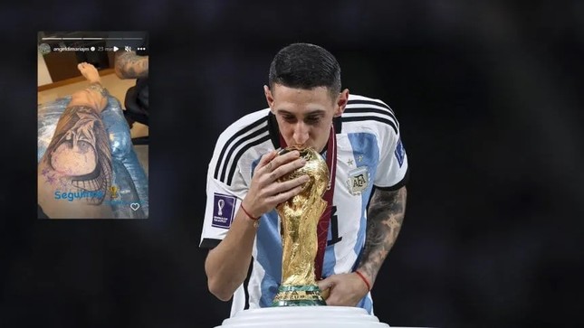 Lộ diện ngôi sao Argentina đầu tiên xăm hình cúp vàng World Cup - Ảnh 1.