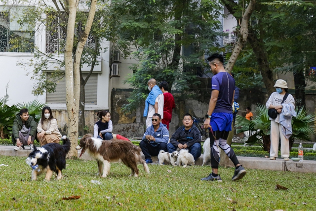 Cảnh nhộn nhịp cuối tuần sau khi hàng rào công viên Thống Nhất được gỡ bỏ: Người dân phấn khởi - Ảnh 5.