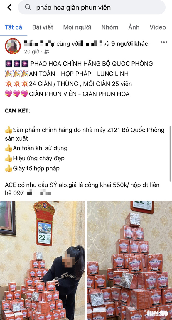 Pháo hoa của Nhà máy Z121 bị hét giá trên trời - Ảnh 4.