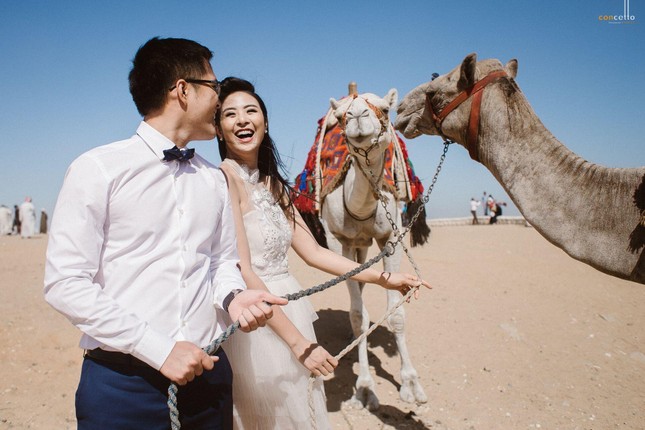 Ảnh cưới trên sa mạc của Ngọc Hân - Ảnh 2.