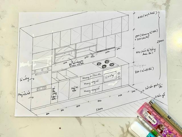 Mua nhà cũ rồi chi 450 triệu để cải tạo: Thuê KTS nhưng không hợp nên tự vẽ lại bản thiết kế - Ảnh 6.