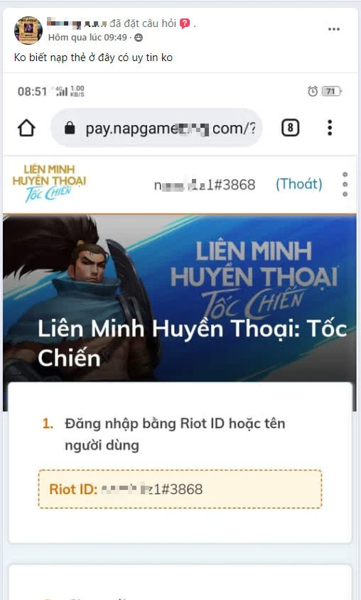 Không muốn mất tiền oan, game thủ bỏ túi kinh nghiệm chống lừa đảo - Ảnh 1.