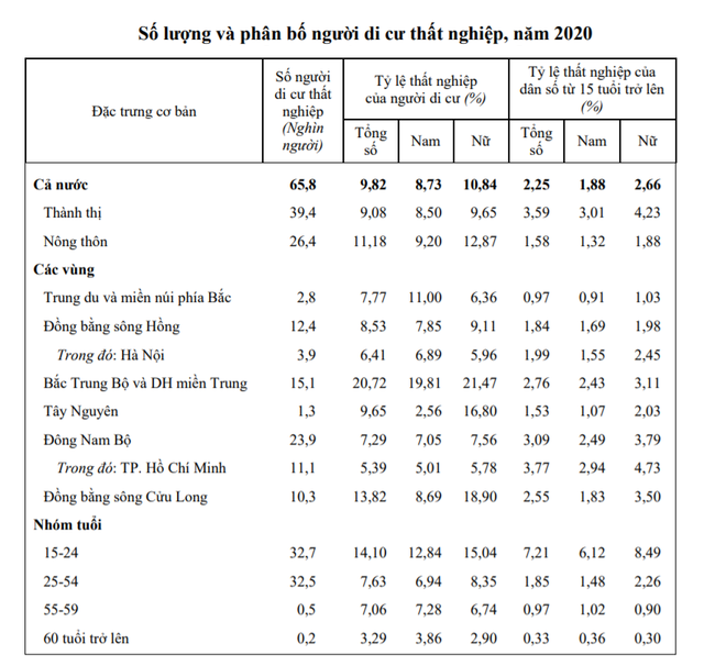 Sau một năm, tỷ lệ thất nghiệp của người di cư đến Hà Nội đã vượt di cư đến TP. HCM - Ảnh 1.