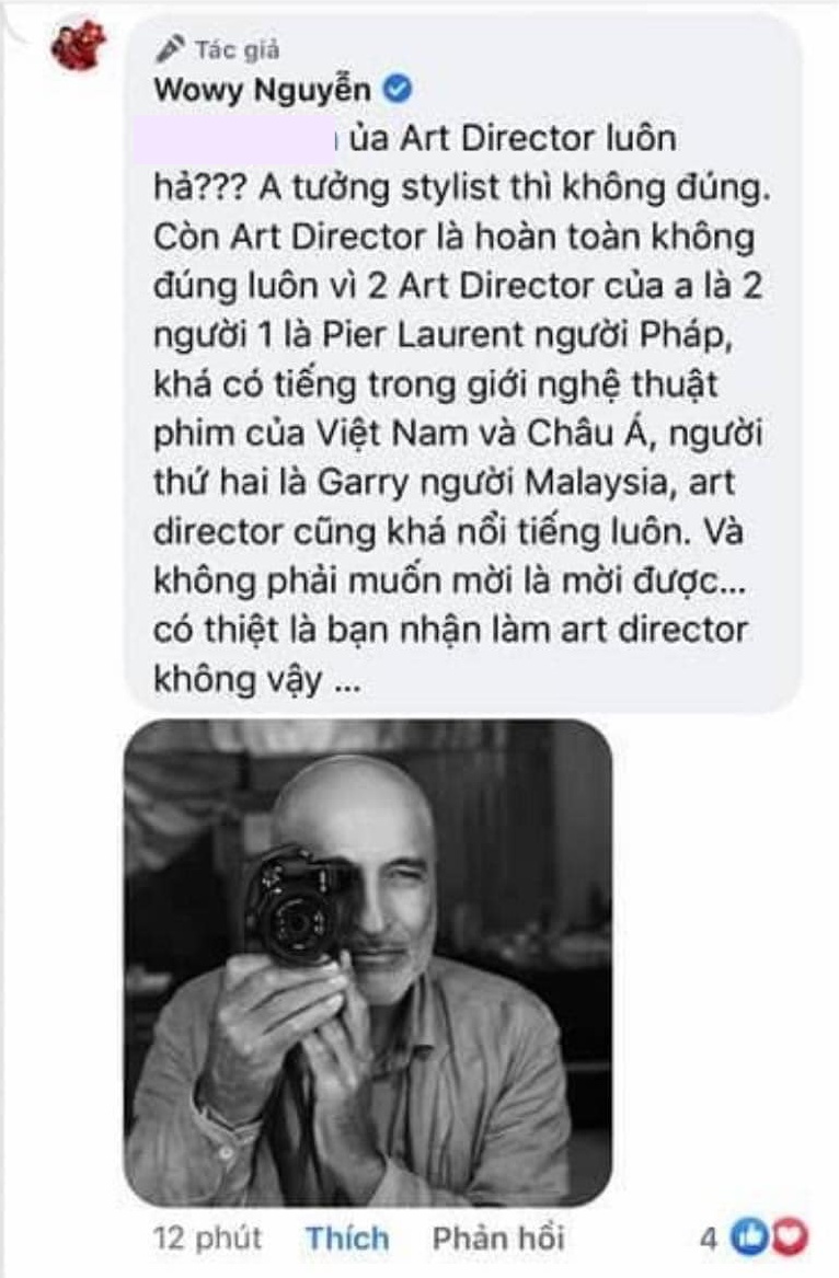 Xôn xao bạn trai Miko Lan Trinh tự nhận là giám đốc nghệ thuật MV của Wowy, HLV Rap Việt lập tức có phản hồi - Ảnh 4.
