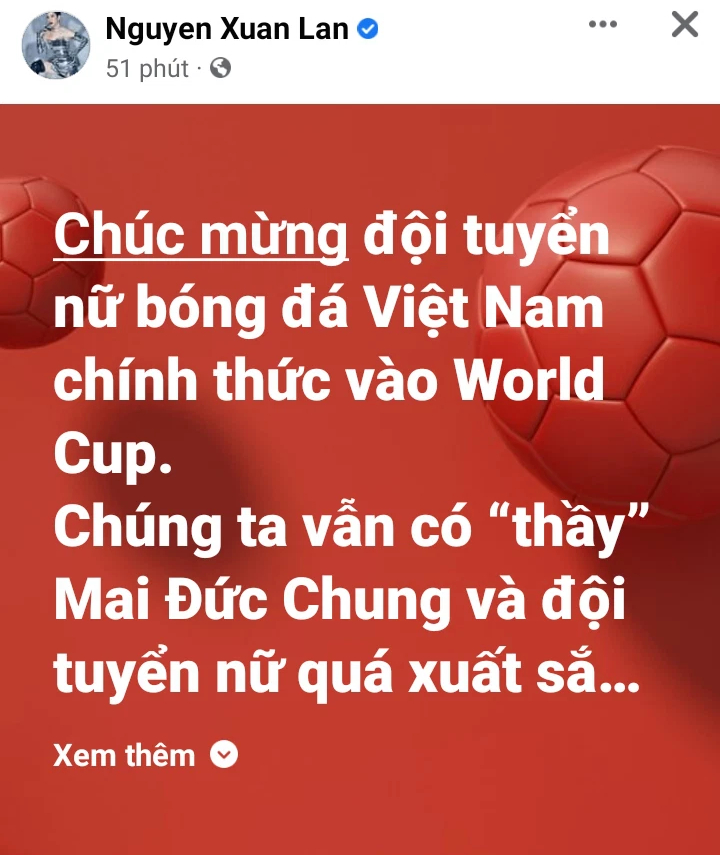 Lan Ngọc, Ngô Kiến Huy và dàn sao Vbiz phủ đỏ mạng xã hội trước chiến tích vào World Cup của ĐT nữ Việt Nam: Quá dữ các bạn ơi! - Ảnh 8.