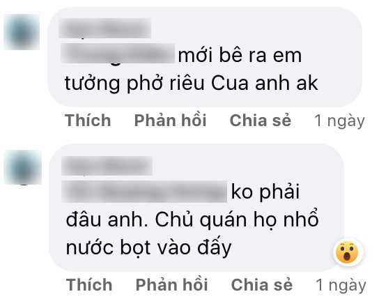 The person who posted the pho bowl looked like he was spitting on it, but netizens are angry that he purposely dropped someone else's rice bowl?  - Photo 2.