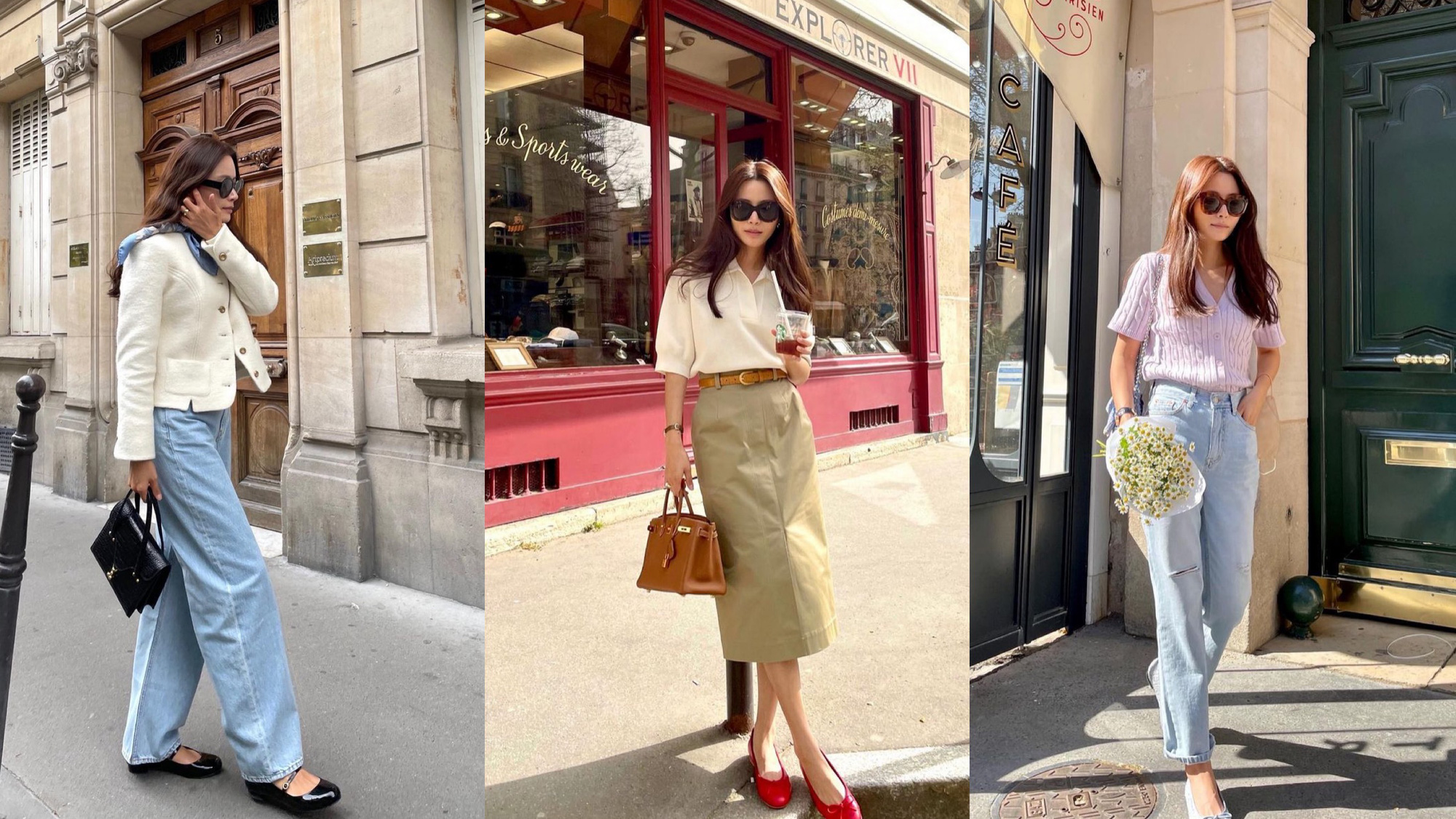 A Korean blogger living in Paris told her sister: If you want to dress like a French girl, just pick these 3 colors when shopping - Photo 1.