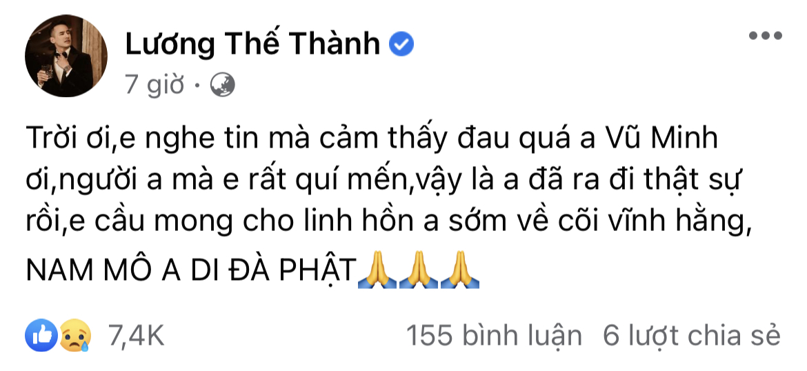 Quốc Trường, Thu Trang cùng dàn sao Việt bàng hoàng tiễn biệt đạo diễn Vũ Minh qua đời ở tuổi 56 - Ảnh 10. Quốc Trường, Thu Trang cùng dàn sao Việt bàng hoàng tiễn biệt đạo diễn Vũ Minh qua đời ở tuổi 56 - Ảnh 10.