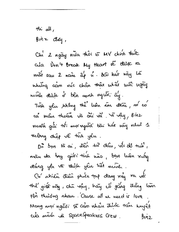 Từng âm thầm chỉ dám hôn gió bạn gái, Binz nay viết thư tay còn công khai Châu Bùi trên Instagram: Còn ngại gì chưa rước nàng về dinh! - Ảnh 6.
