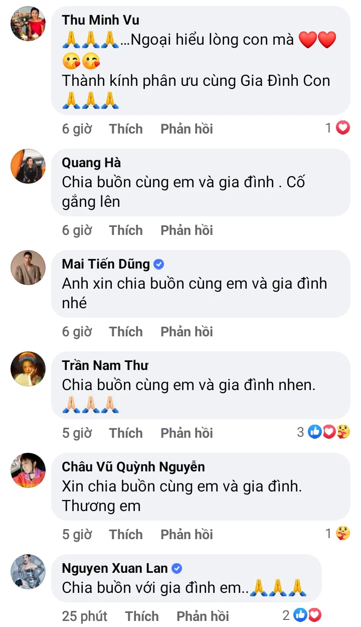 Male singer Vbiz received news that a loved one had died when he just arrived in the US, a series of Vietnamese stars sent condolences - Photo 4.