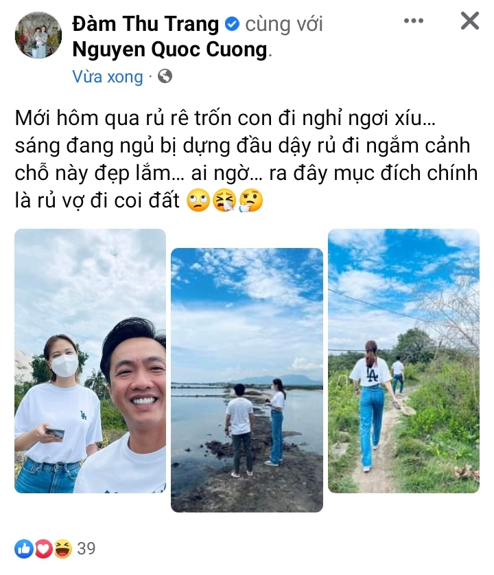 After being dragged into the market in the middle of the night, Cuong Do La and Dam Thu Trang led each other to do one thing to see how happy they were - Photo 2.