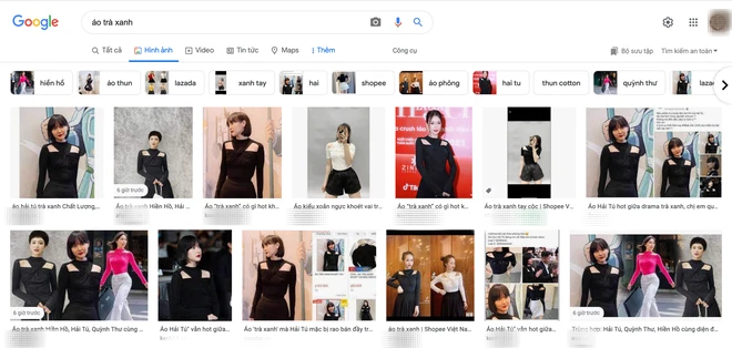 Strange, on Google, type in green tea shirt, the results returned are only Hien Ho and Hai Tu... - Photo 3. Strange, on Google, type in green tea shirt, the results returned are only Hien Ho and Hai Tu... - Photo 3.