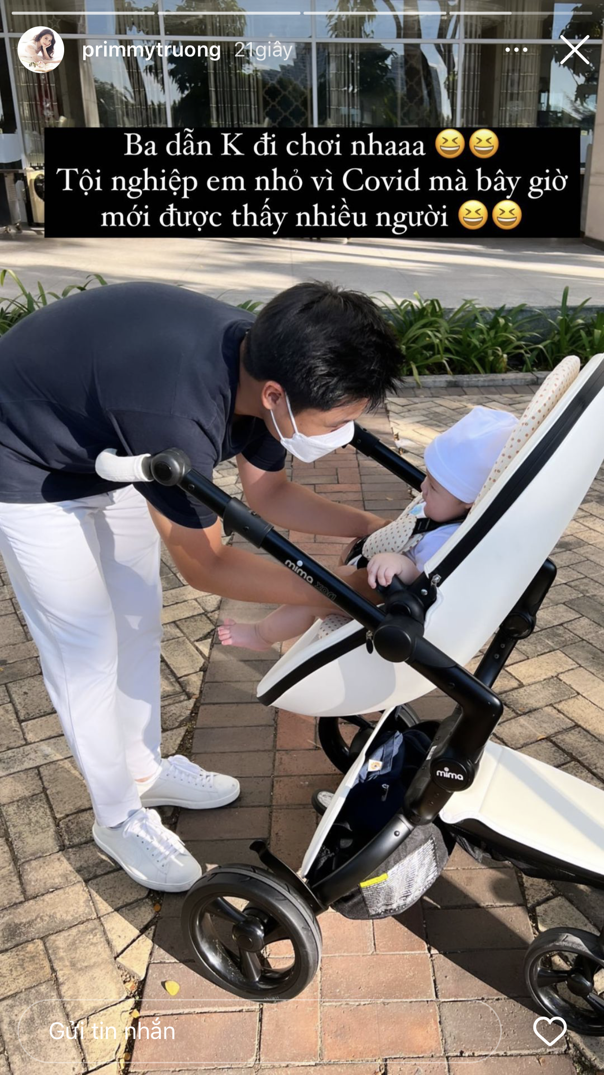 The gentleman of the Phan Thanh family has not appeared for a long time, confirming the true class of the rich family with just a stroller - Photo 2.