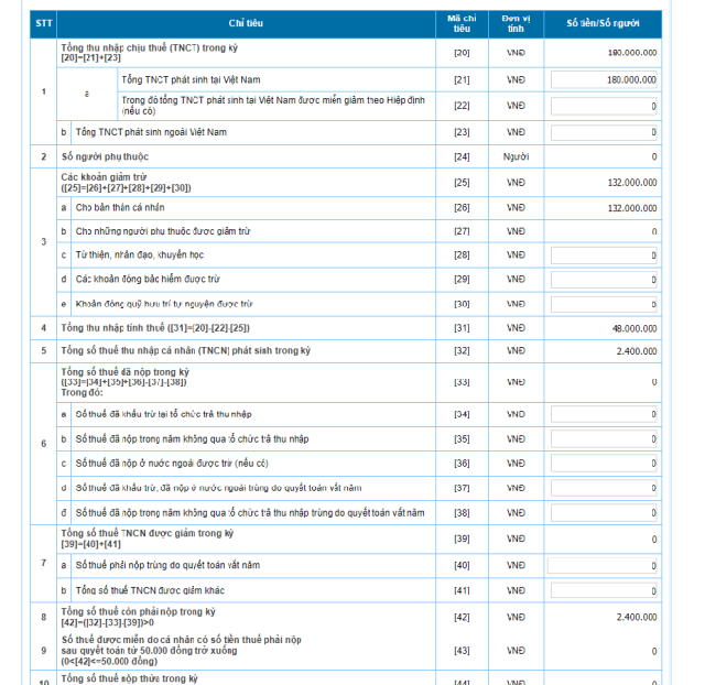 Hướng dẫn cá nhân tự quyết toán thuế thu nhập cá nhân online 2022 - Ảnh 9.