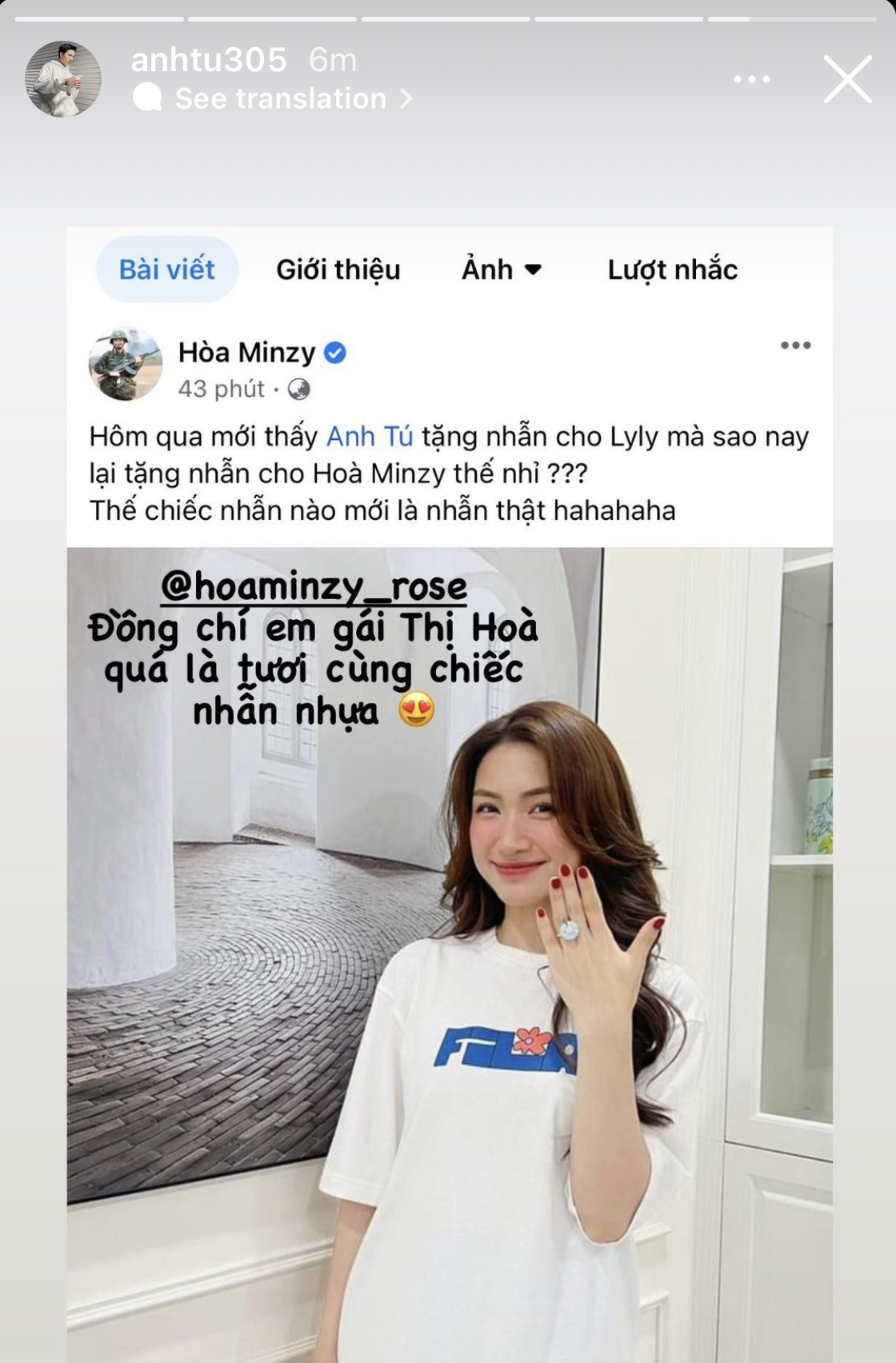 Thanks to the cast of Stars, netizens gradually guessed the truth after a series of photos of Anh Tu proposing to LyLy - Photo 7.