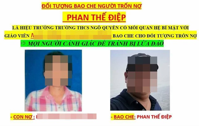 Giáo viên vay tiền, hiệu trưởng bị khủng bố - Ảnh 1. Giáo viên vay tiền, hiệu trưởng bị khủng bố - Ảnh 1.