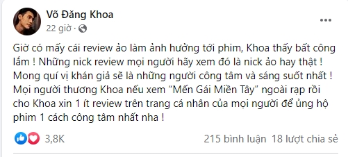 Cháu trai Hoài Linh bức xúc tố netizen chơi xấu Mến Gái Miền Tây, dân tình bức xúc: Tự xem lại chất lượng phim đi rồi nói - Ảnh 2.