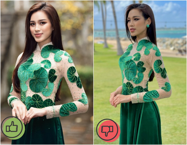 Từng bị soi kém duyên ngay tại Miss World 2021, Đỗ Thị Hà đã cao tay hơn hẳn khi diện lại bộ áo dài rau má - Ảnh 6.