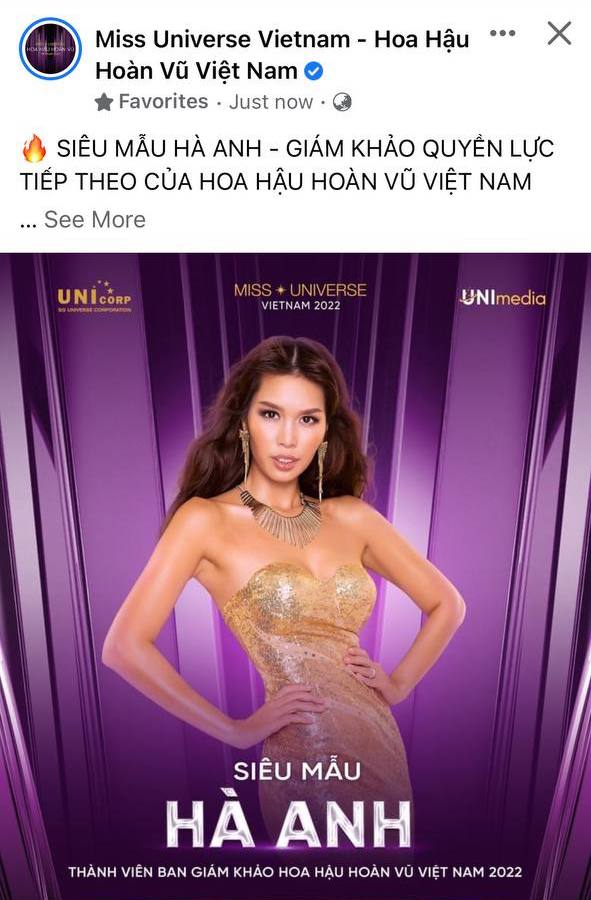 Bài công bố Hà Anh làm giám khảo Miss Universe Vietnam bỗng bay màu, chuyện gì đây? - Ảnh 2.