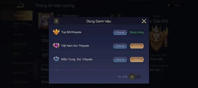 Xạ thủ Saigon Phantom khoe trình top 1 Hayate, chẳng những vậy còn đang nhăm nhe tướng quốc dân server nước bạn - Ảnh 2.