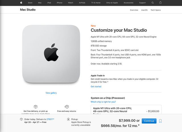 Mac Studio bản max option có giá gần 200 triệu - Ảnh 2.