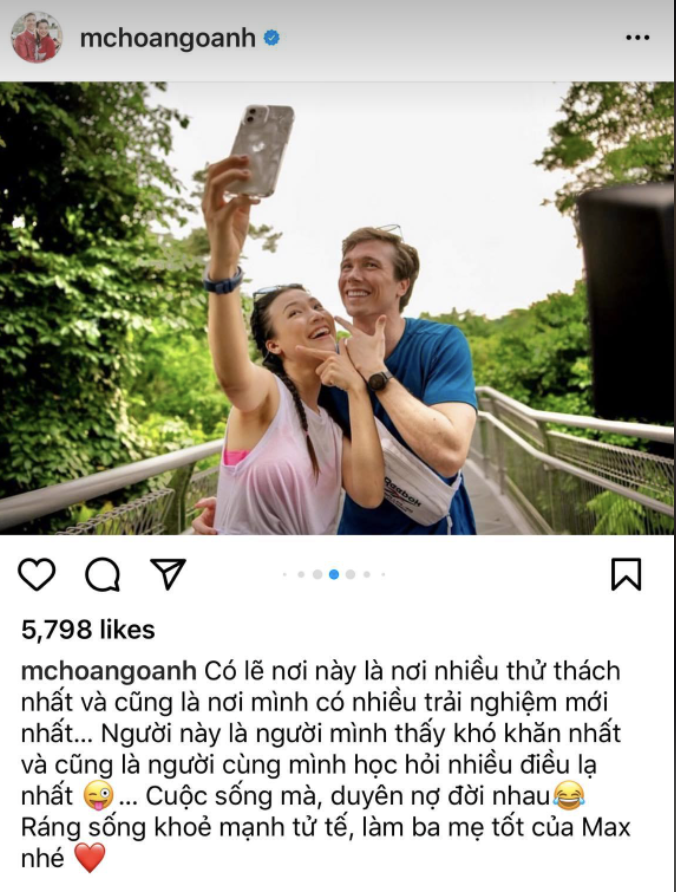 A series of signs of rift between MC Hoang Oanh and her husband West: Constantly hinting at fate, the drop of water overflowed, most clearly the ring on the little finger - Photo 6.