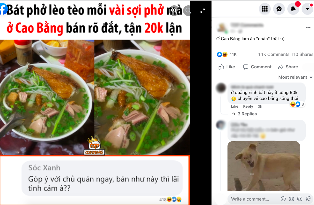 Sửng sốt bát phở 20k đầy thịt, chỗ nào ở Việt Nam mà bán rẻ vậy? - Ảnh 1.