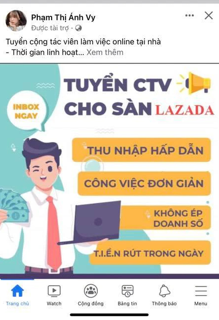 Hiếu PC cảnh báo chiêu trò lừa đảo tuyển dụng CTV cho sàn thương mại điện tử, người dùng có thể bị bốc hơi hàng trăm triệu - Ảnh 3.