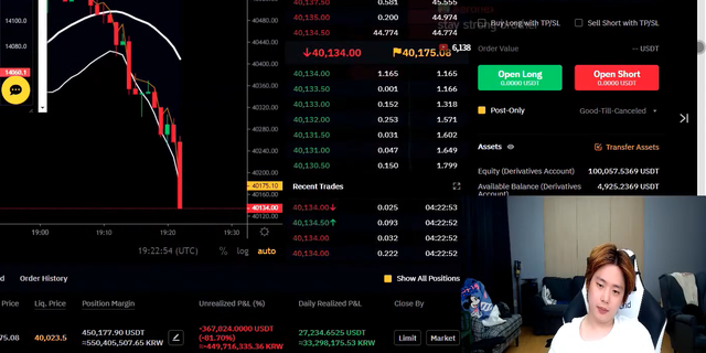 Can đảm Long BTC giữa thời điểm thị trường crypto đi xuống, streamer Hàn Quốc cháy hơn 10 triệu USD sau vài tiếng - Ảnh 5.