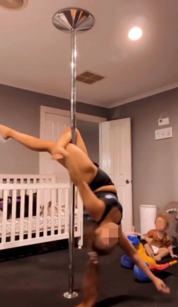 Showing off her pole dancing skills on social media, the woman who was not praised was also cursed because of a detail that was unacceptable at first glance - Photo 1.