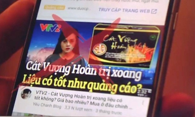 Mạo danh VTV, quảng cáo thực phẩm chức năng sai sự thật - Ảnh 2.
