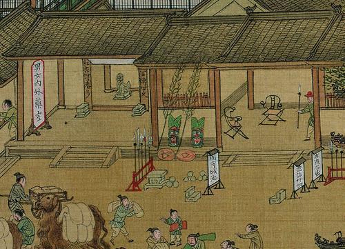 Chi tiết đầy kinh ngạc trong bức tranh cổ của triều Tống: Phóng to 100 lần mới thấy rõ mồn một hành động xấu hổ của người đàn ông - Ảnh 2.