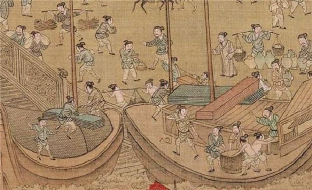 Chi tiết đầy kinh ngạc trong bức tranh cổ của triều Tống: Phóng to 100 lần mới thấy rõ mồn một hành động xấu hổ của người đàn ông - Ảnh 4.