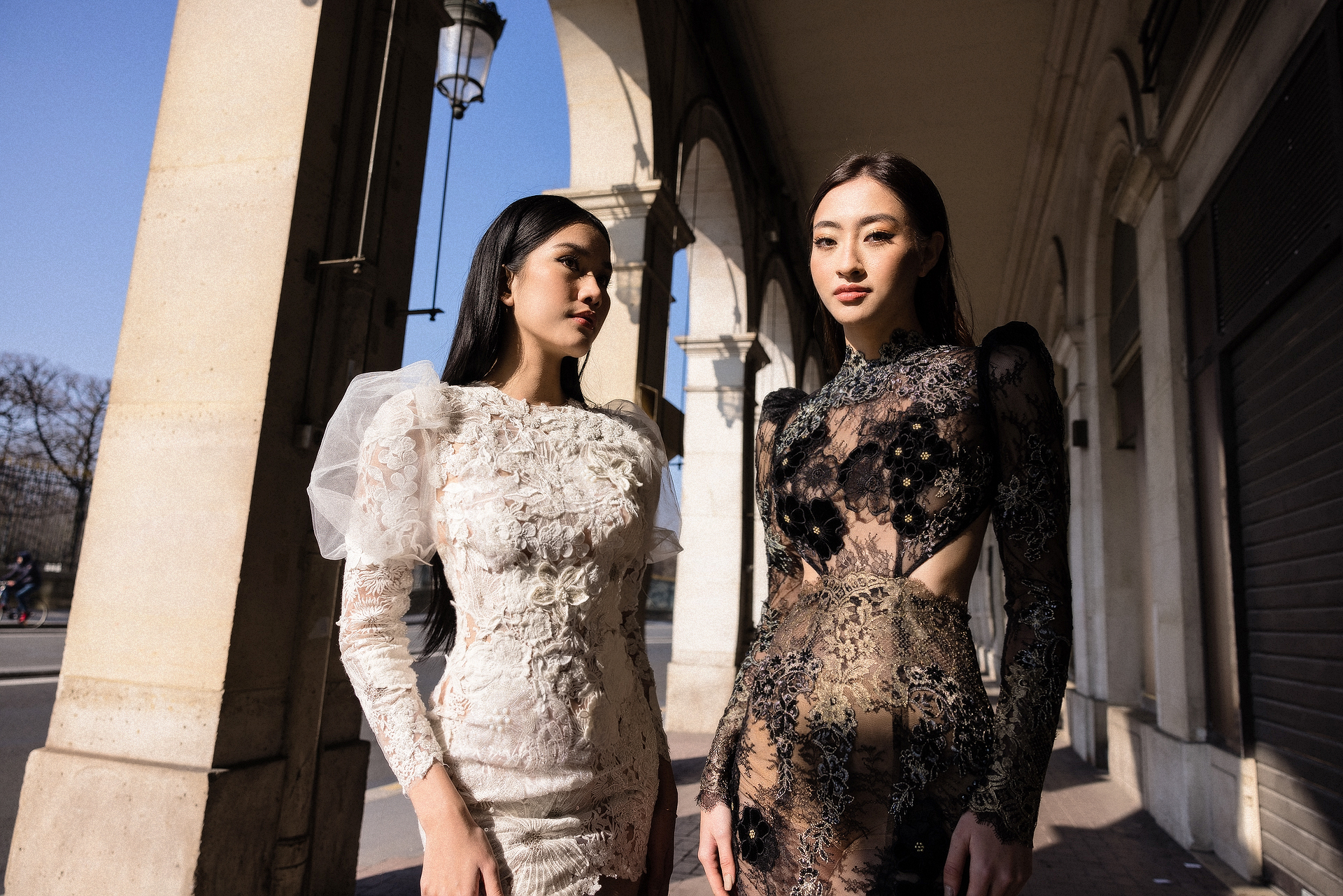 2 good post-school girls wear billions of dresses in Paris: Phuong Anh turns into a beautiful lady, Luong Thuy Linh causes a fever at an expensive point!  - Picture 10.
