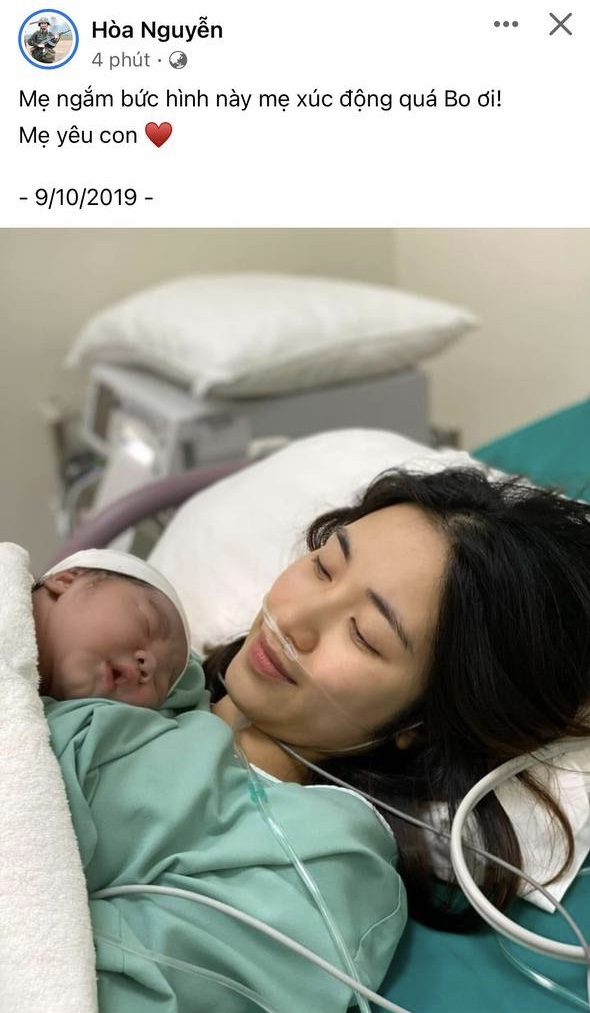 Hoa Minzy rarely shared the moment of giving birth to her first son, saying a strong emotional sentence after breaking up with her young boyfriend - Photo 4.