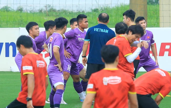 HLV Park Hang-seo làm “người phán xử”, túm áo Hồ Thanh Minh đi bắt tay với Bùi Hoàng Việt Anh - Ảnh 3.