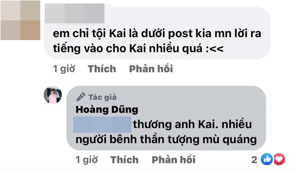 Hoang Dung criticized Nam Em's fans in defense of blind idols, sympathizing with Kai Dinh because he was also illegally covered by others - Photo 5. Hoang Dung criticized Nam Em's fans in defense of blind idols, sympathizing with Kai Dinh because he was also illegally covered by others - Photo 5.