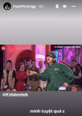 My Anh fully supported her boyfriend during the Street Dance competition, and also revealed a special way of calling - Photo 5. My Anh fully supported her boyfriend during the Street Dance competition, and also revealed a special way of calling - Photo 5.