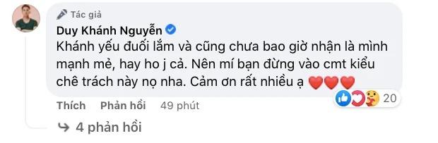 Duy Khánh đáp trả antifan khi liên tục bị chê quá yếu đuối ở Sao Nhập Ngũ - Ảnh 4.