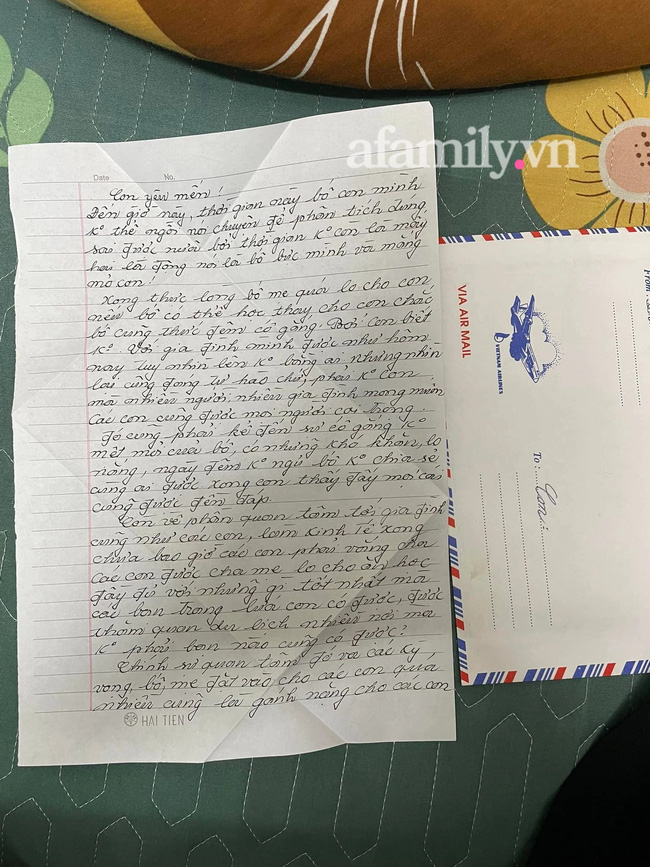 The letter that the father wrote at 2 a.m., to his daughter who is studying for the university exam, caused a storm on social media: What is the content that many people have to wipe their tears after reading it - Photo 1.